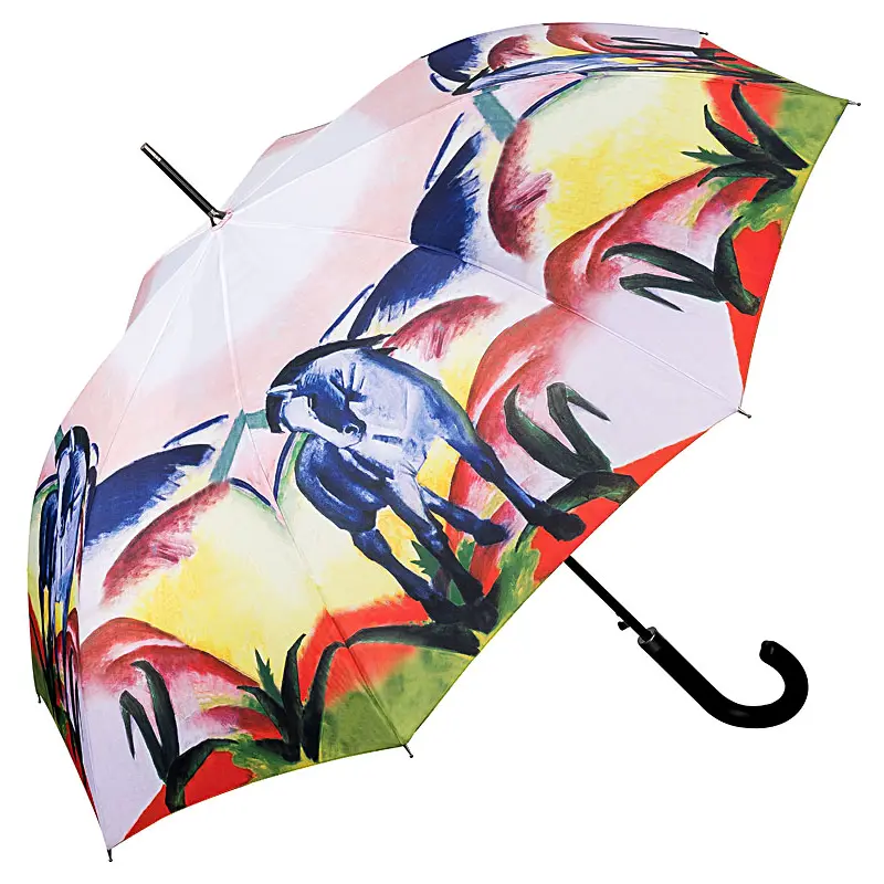 Produktfoto Freisteller Onlineshop Regenschirm Motivdruck aufgespannt